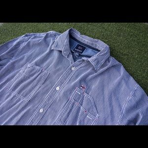Vintage Bugle Boy Striped Button Down
